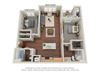 Crossroad Commons_2 Bedroom B_3D Floor Plan